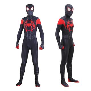 ชุดเครื่องแต่งกาย Spider Man Morales Spider Man Zentai เหมาะกับปาร์ตี้ฮาโลวีน สําหรับเด็ก และผู้ใหญ่