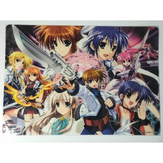 แผ่นรองอนิเมะ A3  CLEAR DESK MAT Magical Record Lyrical Nanoha Force (29.7×42)