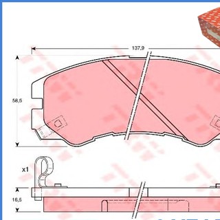 Girling ผ้าเบรคหน้า อีซูซุ ISUZU TROOPER 6108939-1/Tอะไหล่Honda ,อะไหล่ CRV