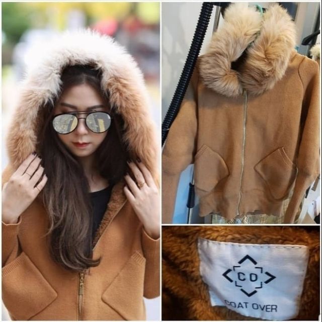 Coatover Sweater Extra Warm Fur Fox  and Hood 🦊