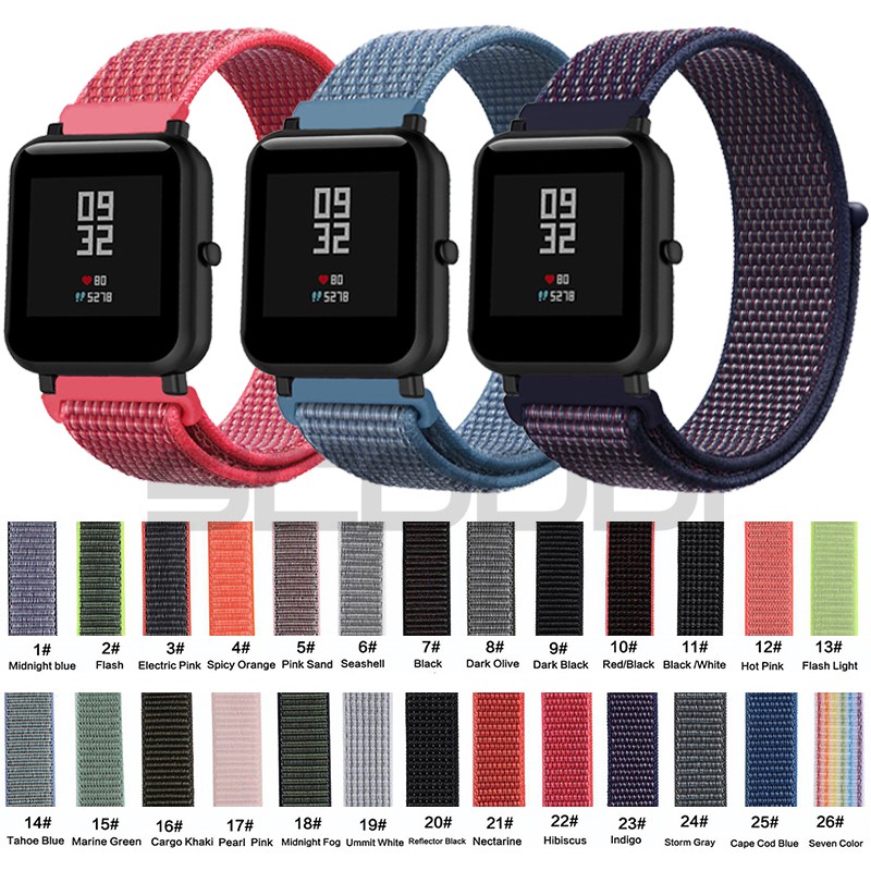Huami Amazfit bip Bit Youth 1S 3 / u pro / s สายนาฬิกาข้อมือไนล่อน