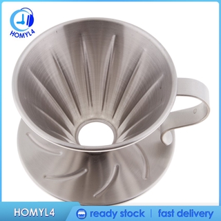 [Trend Technology] Metal Pour Over Cone Dripper Reusable Coffee Filter Cone with Cup Stand