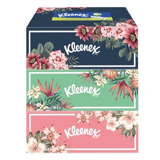 กระดาษเช็ดหน้าบ๊อกซ์ คลีเน็กซ์ Petal 140 แผ่น (แพ็ค3กล่อง) กระดาษทิชชู Box Facial Tissue Kleenex Petal 140 sheets (3 box