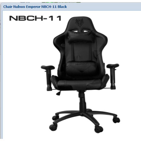 NUBWO CH-011 เก้าอี้เกมมิ่ง Gaming Chair - (สีดำล้วน) ประกัน 1ปี ของแท้