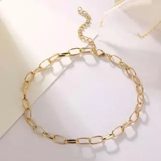 สร้อย สร้อยคอโซ่ สไตล์พังก์เท่ห์ เครื่องประดับ แฟชั่น เครื่องประดับแฟชั่นสำหรับผู้หญิง N17