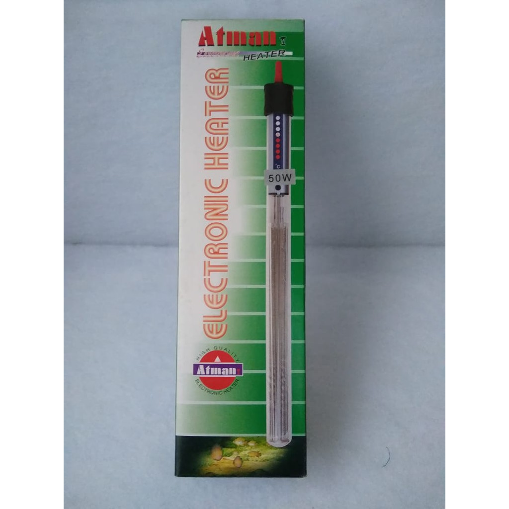 Atman เครื่องทําความร้อน 50 วัตต์ เครื่องทําความร้อนตู้ปลา Hiter Heather