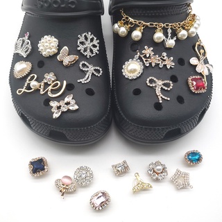 เครื่องประดับหัวเข็มขัดโลหะ Pvc Crocs Charms Jibbitz สําหรับเด็ก