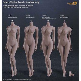 PHICEN S02A S06B S09C S12D Super-Flexible Female Seamless Body sutan