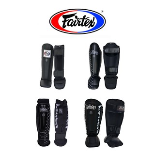 สนับแข้ง มวยไทย แฟร์เท็กซ์  Fairtex Muay Thai Shin Guards Protector SP1, SP5, SP6, SP7 Color Black