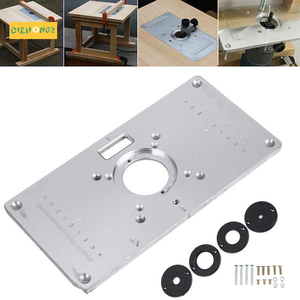 Router Table Plate 700C Aluminum Router Table Insert Plate 4 Rings