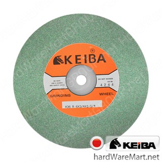 KEIBA หินเจียร์ 6"x1"x1/2" เบอร์100 สีเขียว KE2002004 คิบบา