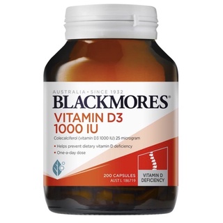 Blackmores Vitamin D3 1000IU 200 Capsules