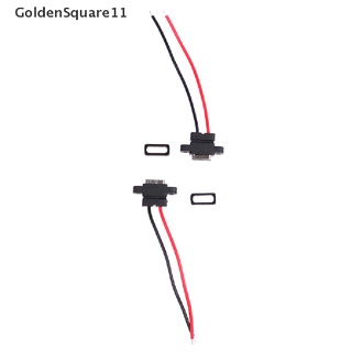 Goldensquare11 ซ็อกเก็ตเชื่อมต่อ USB 3.1 Type-C 2Pin SMD SMT ตัวเมีย ชาร์จเร็ว 2 ชิ้น