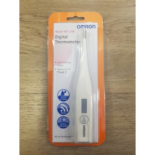 Omron Digital Thermometer รุ่น MC-246 / ปรอทวัดไข้ ดิจิตอล Omron MC-246 (เปลี่ยนถ่านได้)