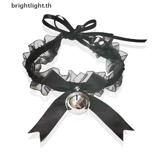 [brightlight] โลลิต้า โบ จี้กระดิ่ง ลูกไม้ โชคเกอร์ สร้อยคอ คอ เซ็กซี่