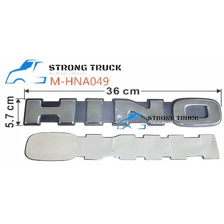 HINO FRT PANEL LOGO CHROME