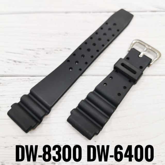 Custom FIT CASIO G SHOCK DW-6400/DW-8300/DW-7000 VINTAGE REPLACEMENT BAND.PU RUBBER QUALITY.20MM.