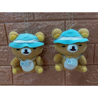 พวงกุญแจคูมะ Rilakkuma มือ2 ตุ๊กตาคูมะใส่หมวก