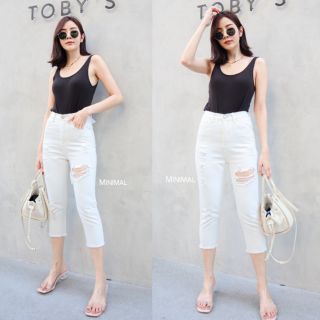 Minimal#ยีนส์ขา5ส่วน มีS-L