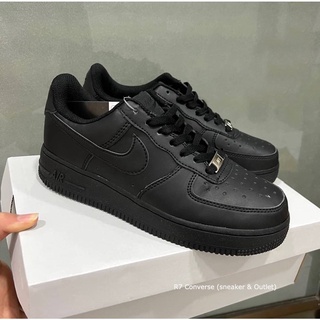 🚩 [เข้าใหม่]  Air Force 1 Black สีดำไนกี้ รองเท้าผ้าใบ ใส่เหมาะกับทุกโอกาส สินค้าพร้อมกล่องใบเสร็จ มีเก็บปลายทาง