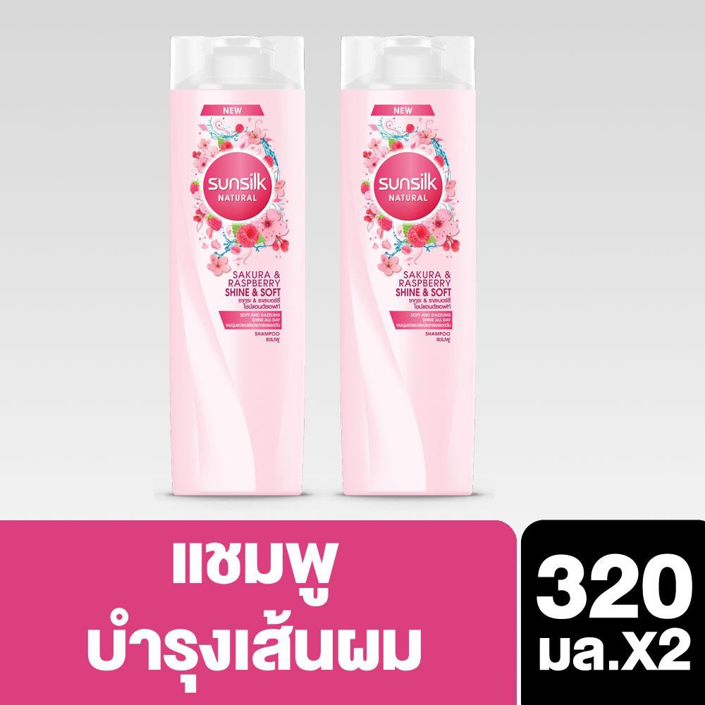 SUNSILK NATURAL Shampoo Sakura & Raspberry 320ml (2 pcs) UNILEVER