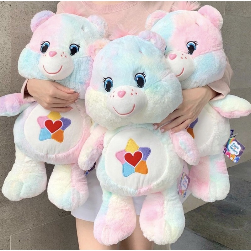 ตุ๊กตา Care bears True Heart ขนาด 45cm. สีรุ้ง