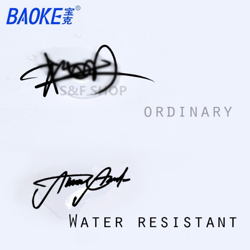 ปากกาเจล ขนาดเส้น1.0 mm  BAOKE รุ่นPC-1048 แบบมีปลอก ด้ามพาสติกจับถนัดมือ หมึกน้ำเงิน/ดำ  (ราคาต่อด้าม) #school #office