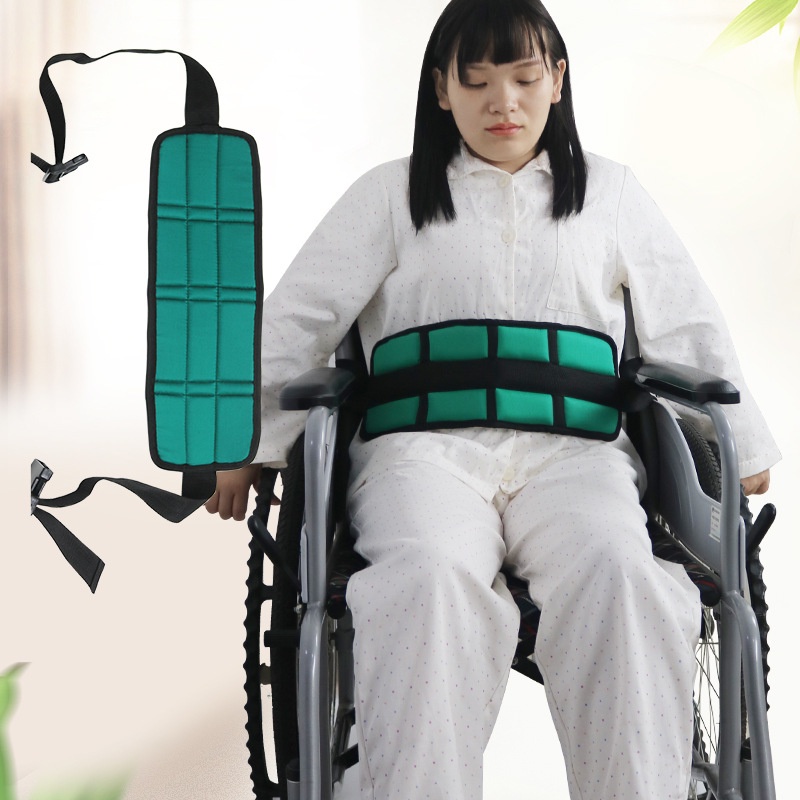เข็มขัดนิรภัยสำหรับรถเข็น เข็มขัดนิรภัย สำหรับรถเข็น ป้องกันผู้ป่วยตก  Wheelchair Safety Harness walker