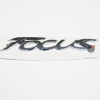 โลโก้ Focus ขนาด 2.5 x 17 cm. สีโครเมี่ยม สำหรับ ติดท้าย ฟอร์ด โฟกัส Ford Focus