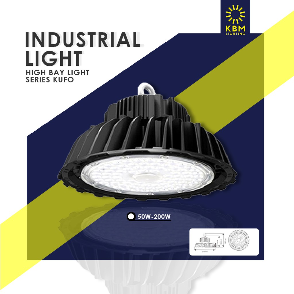 โคมไฟโรงงานอุตสาหกรรม โคมไฮเบย์ LED Industrial Light รุ่น KHBUFO by KBM LIGHTING