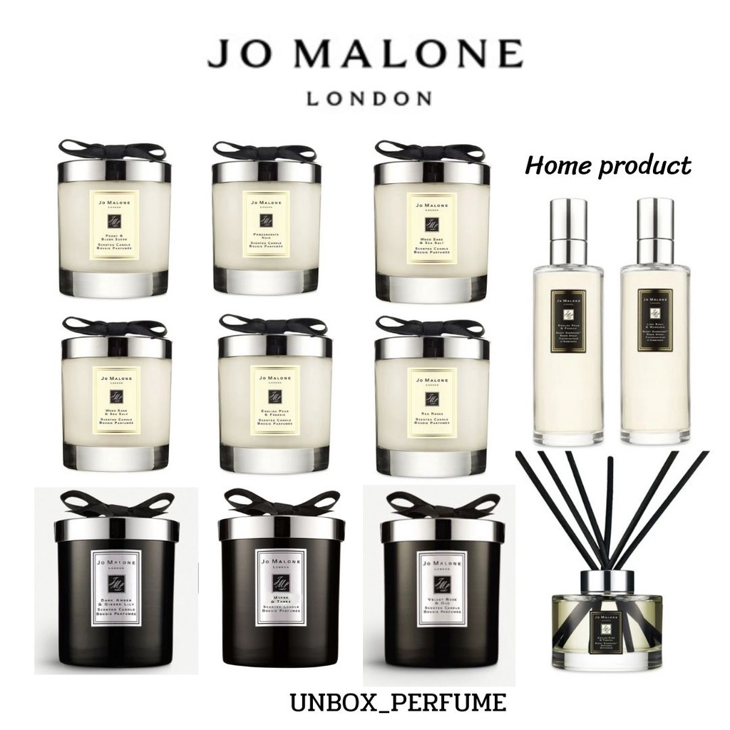 JO MALONE LONDON Home Product เทียนหอม Candle / Diffuser / Room spray / English Pear / Wood Sage  มีกล่อง+ ริบบิ้น
