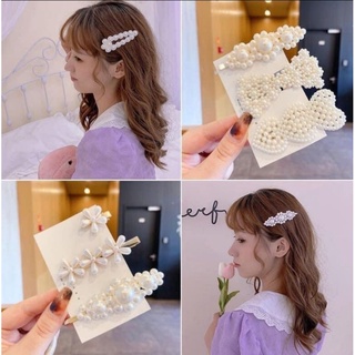 🎉🧨พร้อมส่งในไทย🎉🧨กิ๊บมุกแฟชั่น สไตล์เกาหลี แบบสุ่ม10ชิ้น