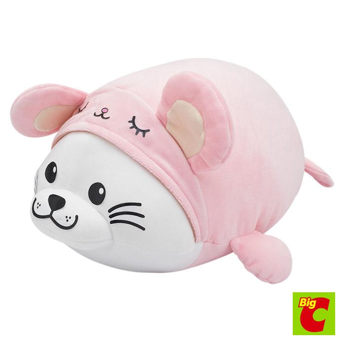 หมอนตุ๊กตาแมวน้ำใส่หมวก model รุ่น plushPK-10907 คละแบบSealpillow withhat PK-10907assorted designs