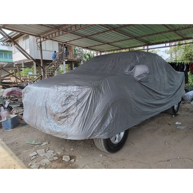 ผ้าคลุมรถ TURBO - X Car Cover มี 5ไซส์ สำหรับรถยนต์ทุกขนาด ผ้าคลุมรถยนต์ กันแดด รังสีUV กันน้ำ พร้อมส่ง เนื้อผ้าอย่างดี - รูปที่ 5