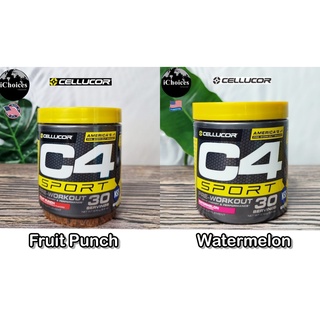 [Cellucor] C4 Sport Pre-Workout 4.9 g Creatine 270 g or 201 g อาหารเสริมครีเอทีน เพิ่มพลังงานก่อนออกกำลังกาย