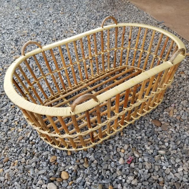 เปลเด็กแรกเกิด อู่ไกวเด็ก เปลไกว เปลหวายอู่หวาย ขนาดหนามากทนสวย กว้าง  60 สูง 45 ยาว 100  ซม. - รูปที่ 2