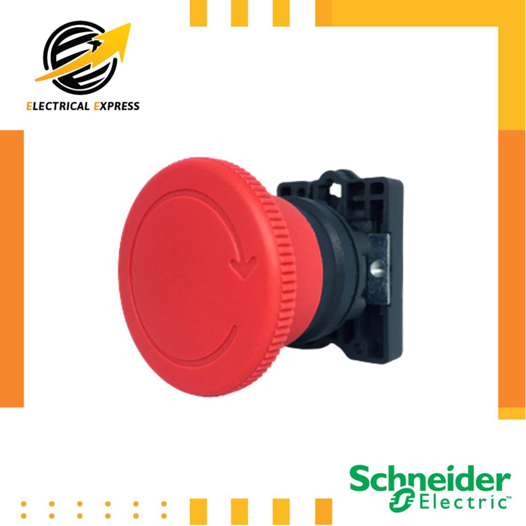 Schneider Pushbuttons/Emergency/Emer/อีเมอร์/สวิตช์ฉุกเฉิน/สวิตช์ดอกเห็ด กดล็อคหมุนเด้งกลับ/XA2/ชไนเ