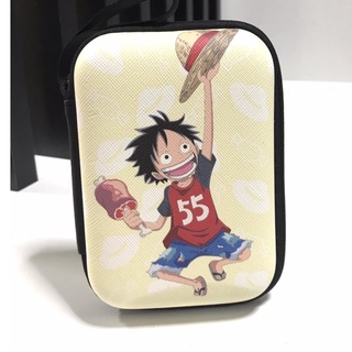 LUFFY C กล่องใส่ PWB , HDD , หูฟัง , เอนกประสงค์, Size L ลาย LUFFY C งานดี evaกันกระแทก ขนาด13.5x9.5x3.5cm งานสวยงาม MNN