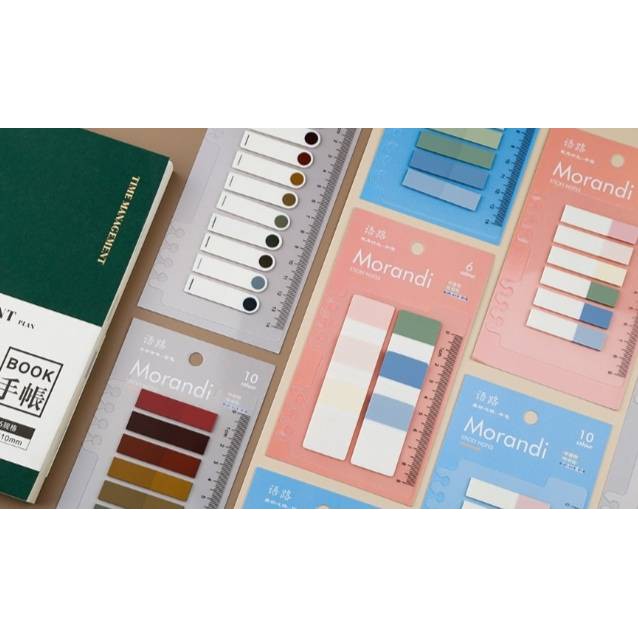 Sticky Notes & ไม้บรรทัด (ใช้สำหรับปกแบบ A5-20 ห่วง / B5-26 ห่วง / A4-30 ห่วง)