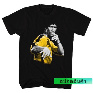 ROUND คอลูกเรือเสื้อยืดทุกวันdailyเสื้อยืดแขนสั้นผ้าฝ้ายพิมพ์ลาย Bruce Lee Hoowaแฟชั่นสําหรับผู้ชายSto5XL-4XL