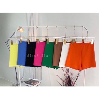 พร้อมส่งครบสี Biker shorts กางเกงขาสั้นผ้านิ่มเป็นทรงเอวสูงเนื้อหนาผ้าไม่บางยืดเยอะเก็บทรงตามตัว กระชับ งานป้ายมิสเบลล่า