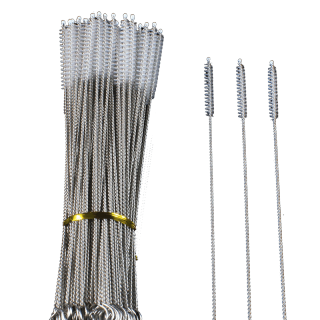 MahaThai แปรงล้างหลอดดูด จุกนม ขนไนล่อน ไม่ทำให้เป็นรอย Stainless steel soft straw straw brush