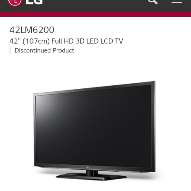 ทีวี LG 42 นิ้ว