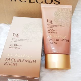 Welcos No Makeup Face Blemish balm Whitening SPF30 PA++(หลอดสีน้ำตาล) ขนาด 50ml