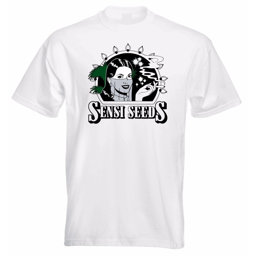 เสื้อยืดผ้าฝ้าย 100% ลาย weed ganja