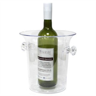 ถังแช่ไวน์ ถังแช่เชมเปญ ถังแช่น้ำแข็ง ขนาด 3.5 - 5 ลิตร  Wine &amp; Champagne Cooler / Ice Bucket - Clear 3.5 - 5L.