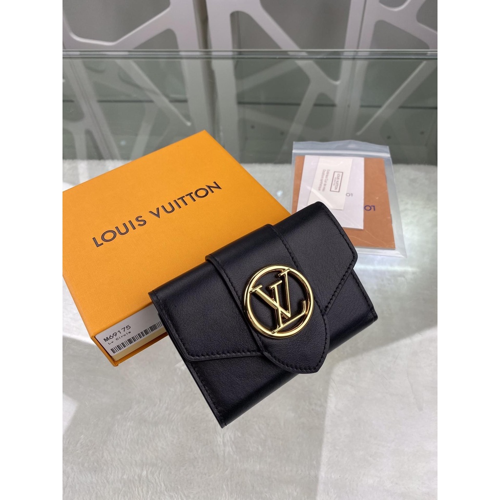 Louis&amp;vuitton LV woman's trifold medium wallet purse multislots card holder coin pouch