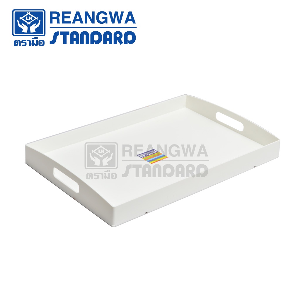 REANGWA STANDARD ถาดเสิร์ฟอาหาร กูร์เมต์ สีขาว - RW0496