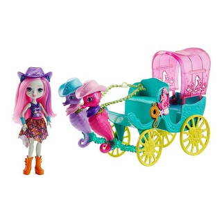 Enchantimals Seahorse Carriage Sandella Seahorse™ ตุ๊กตาเอนชานติมอล Doll And Playset FKV61