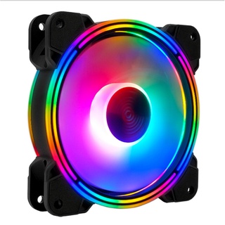 พัดลม ระบายความร้อน เคส COOLMOON Double-Layer RGB x1 สินค้าใหม่ ส่งเร็ว ประกัน CPU2DAY